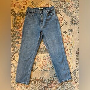 Abercrombie ankle straight ultra high rise